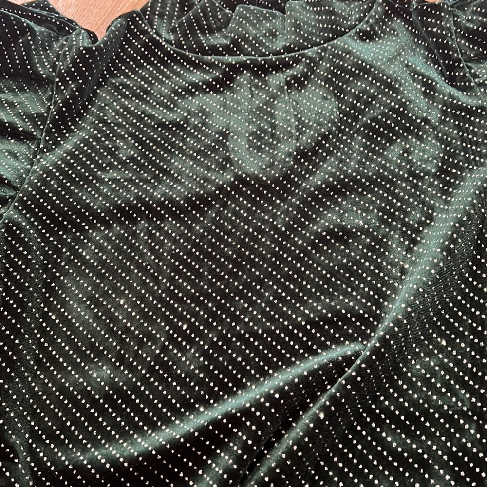 Hunter green velvet bodysuit - Picture 5 of 7
